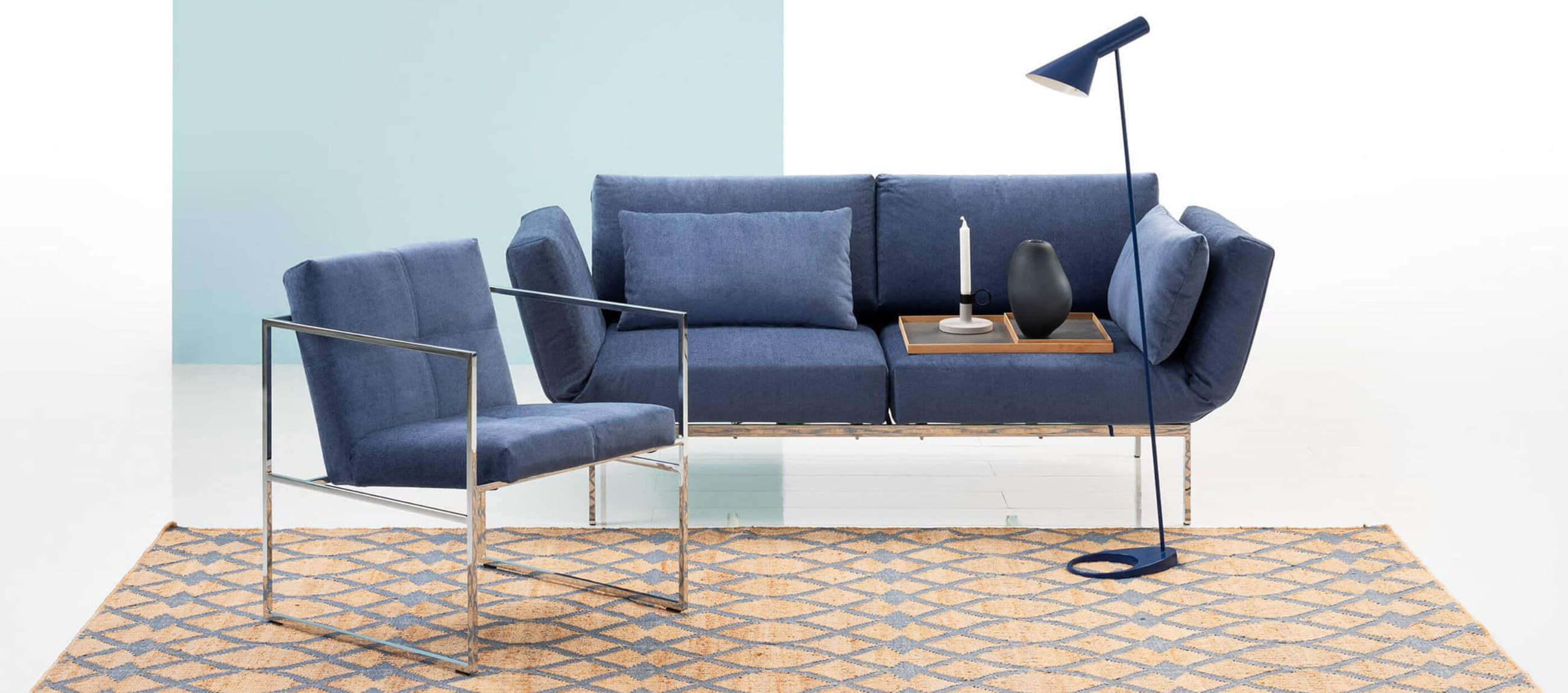 Funktionssofa roro soft von bruehl mit sessel grace. bruehl roro soft Funktionssofa