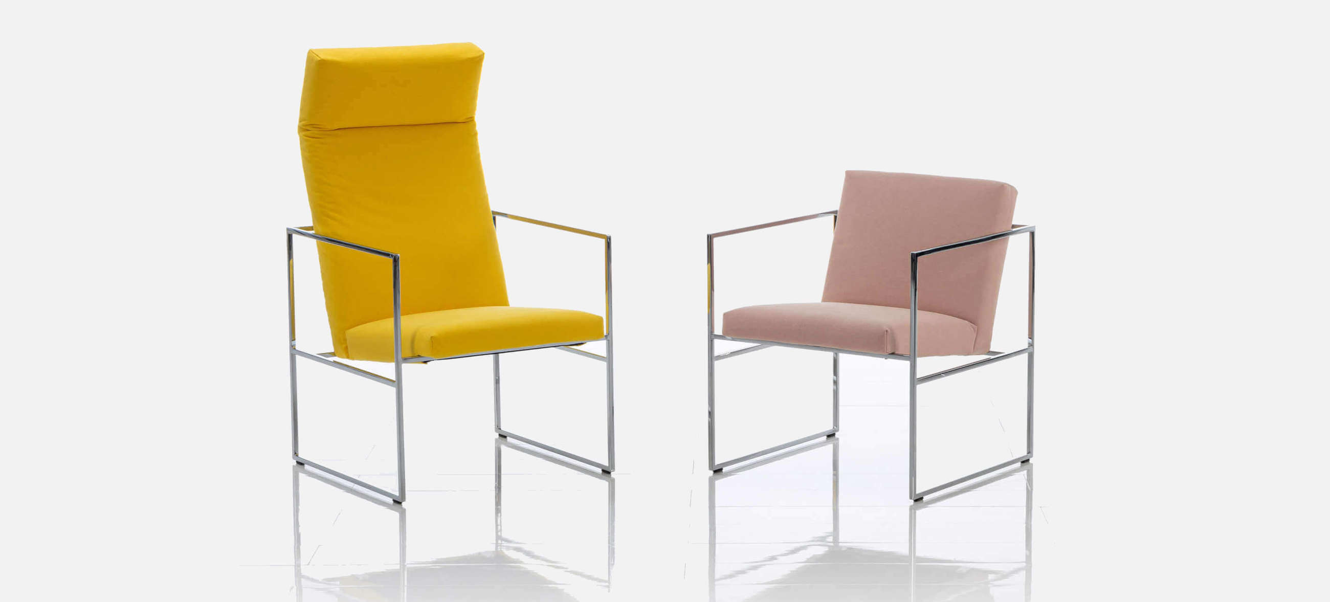 Sessel grace metal bruehl hochlehnersessel