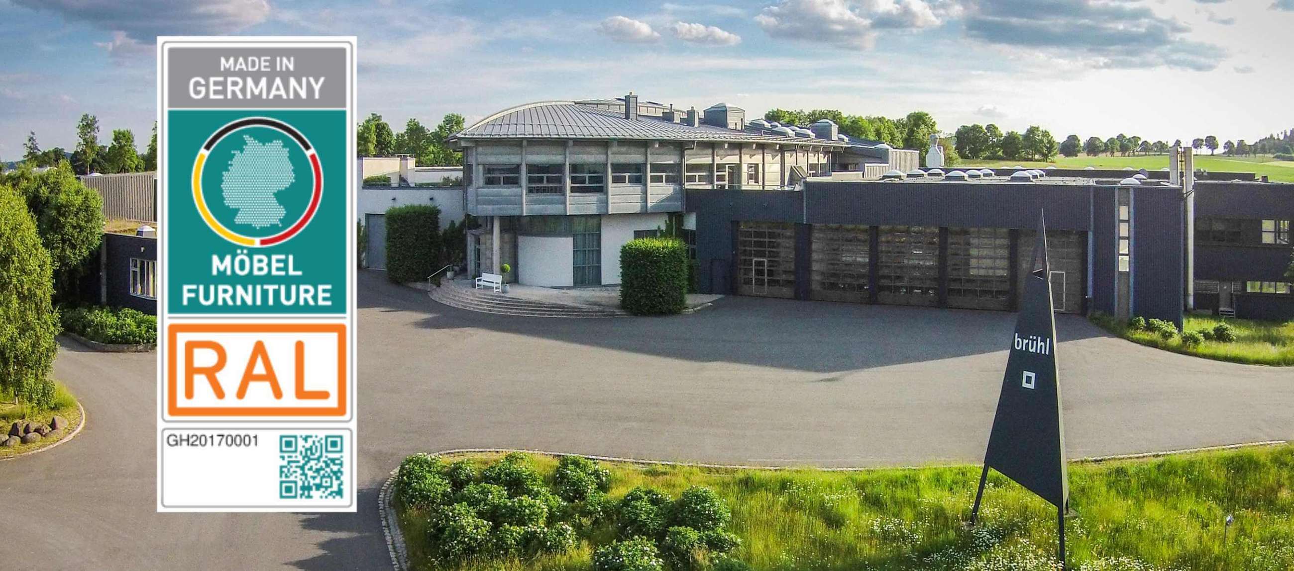 RAL Zertifikat made in Germany fuer den Hersteller Bruehl. Bruehl Hersteller RAL Zertifikat made in Germany