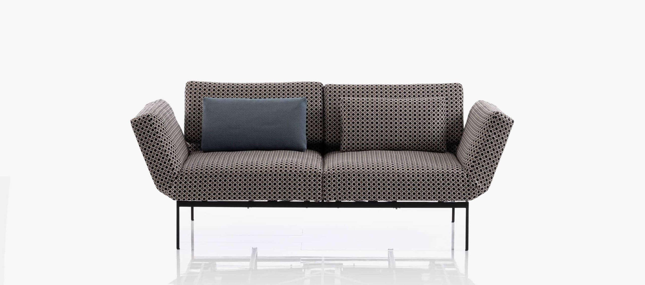 bruehl roro soft Funktionssofa mit Musterstoff. funktionssofa roro soft bruehl musterstoff