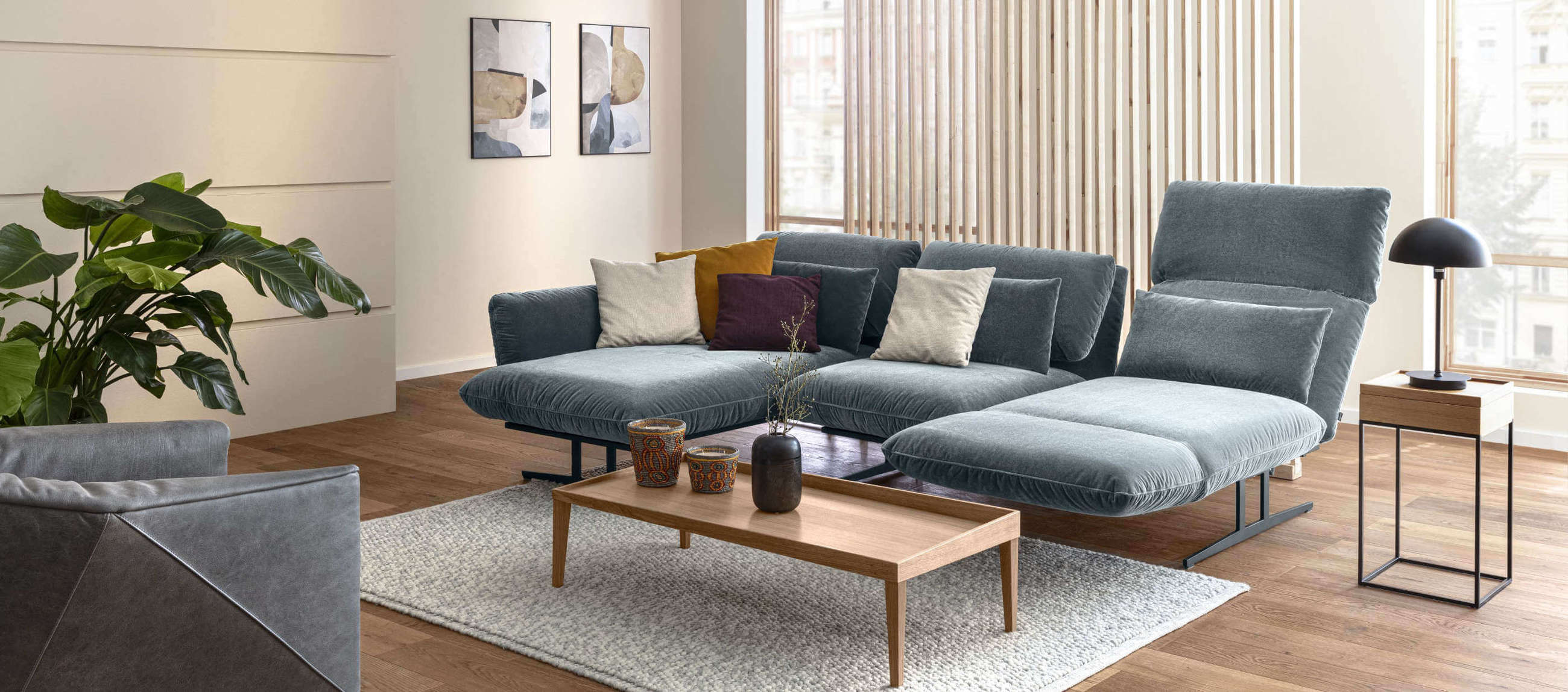 Signet Ecksofa Messina Drehsitz