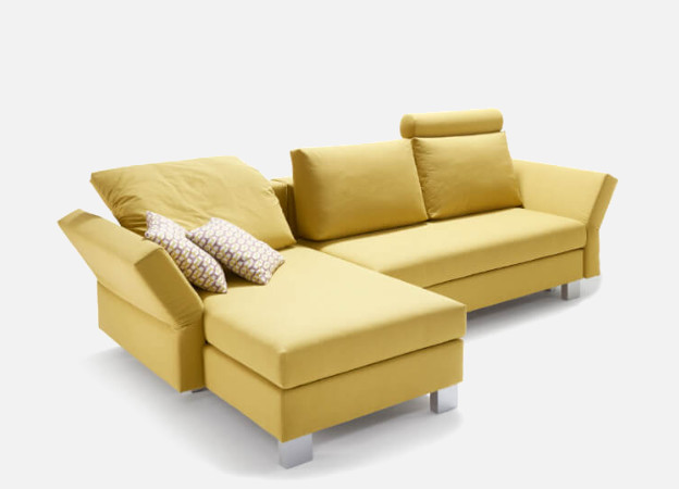 Ecksofa Good Life von Signet mit Schlafsofa in der kleinsten Variante. Ecksofa Schlafsofa Good Life Signet