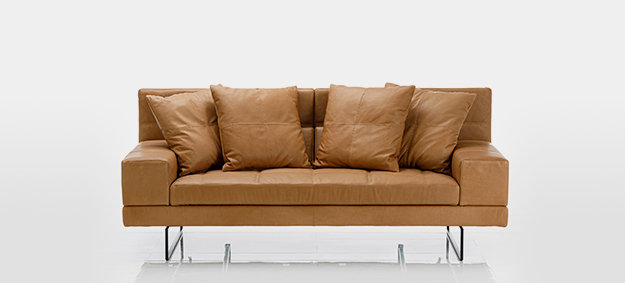 sofa amber brühl leder cognac