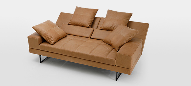 sofa amber brühl leder cognac