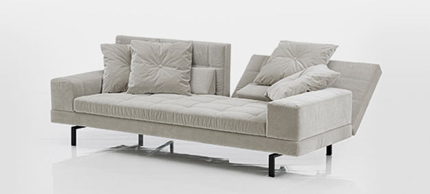 sofa amber brühl grau samt large