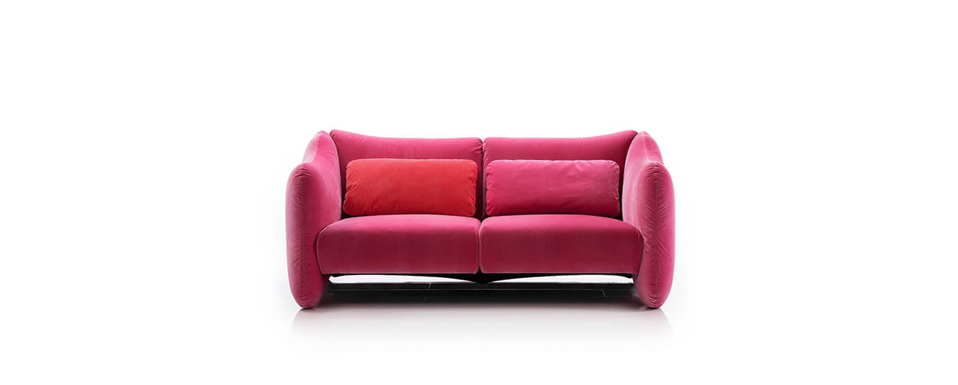 Sofa Bongo Bay Brühl pink Stoff