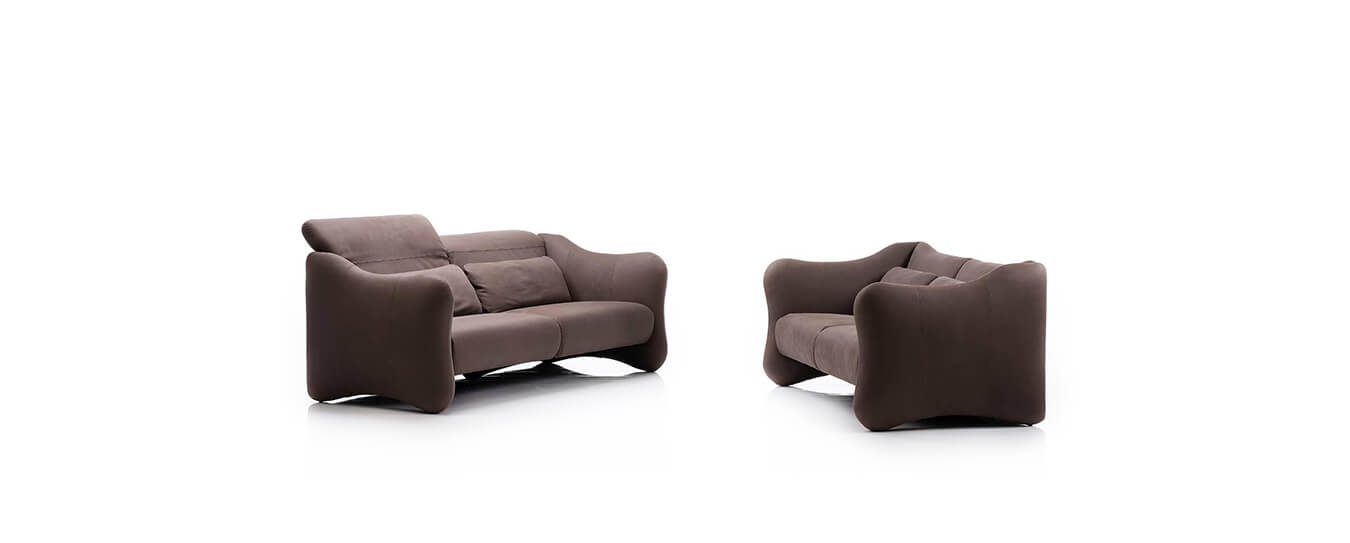 Sofa Bongo Bay Brühl Leder braun