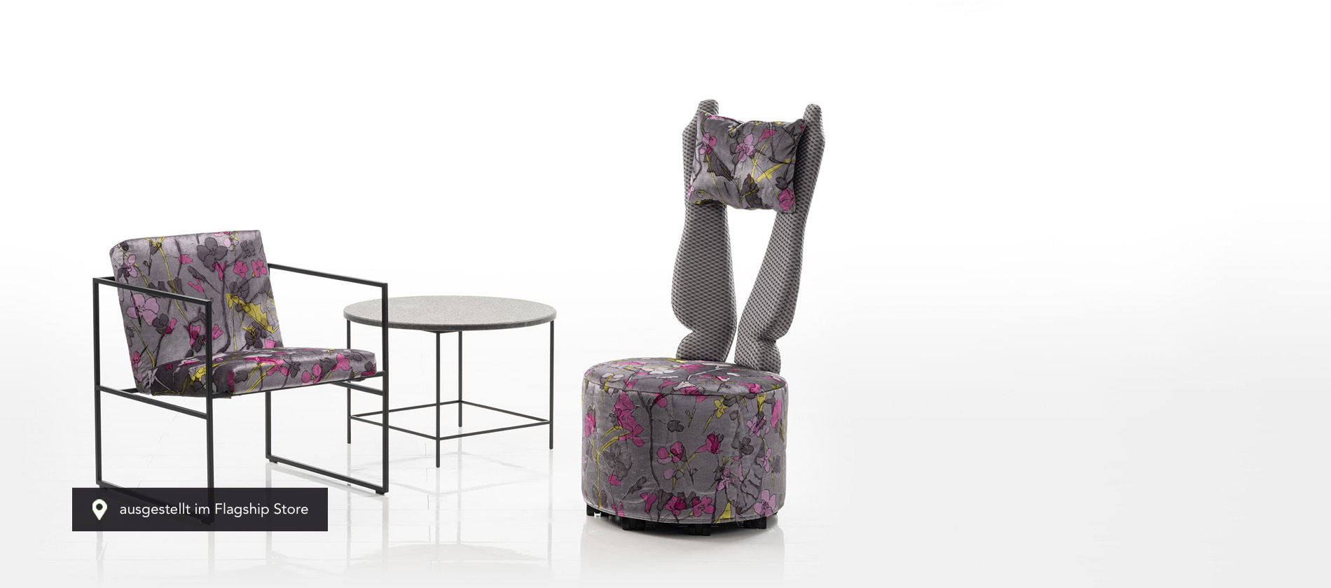 sessel libellule bruehl hocker stoff