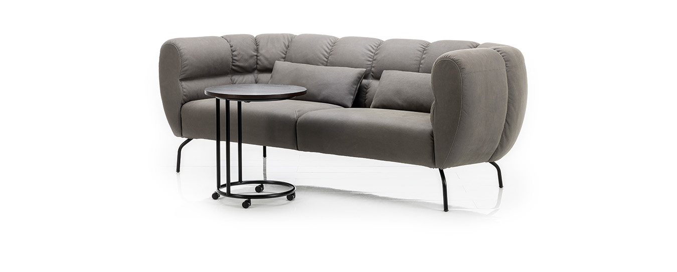 sofa magnolia brühl leder grau