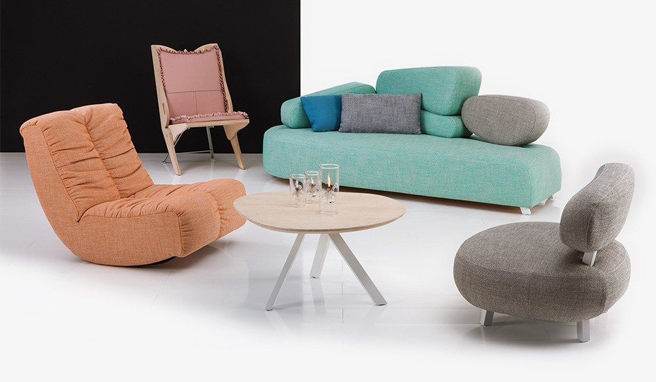 Brühl Mosspink Lucky Papillon Sofa