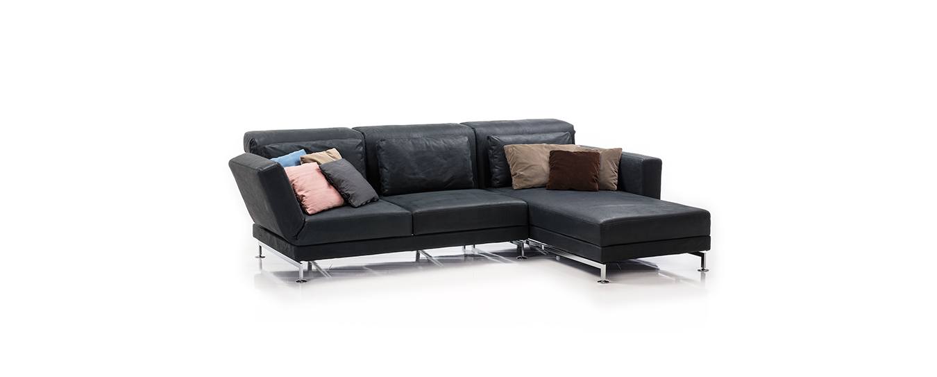 Ecksofa Moule Medium Brühl Schlafsofa Leder