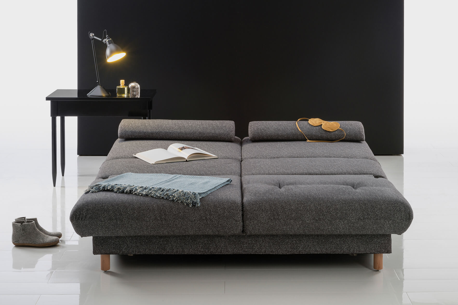 schlafsofa quint deluxe brühl grau
