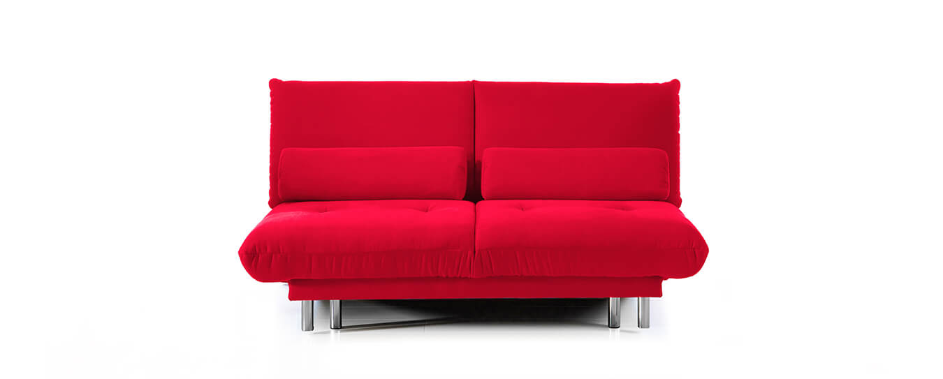 Schlafsofa Stoff rot Quint Brühl
