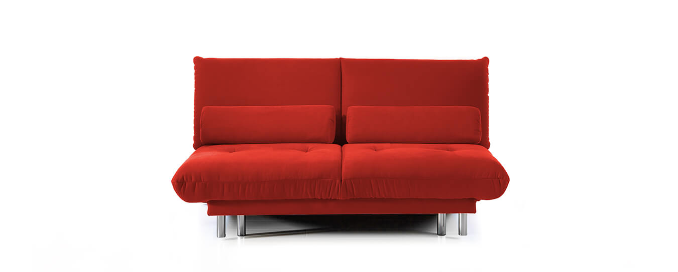 Schlafsofa Stoff Rot Quint Brühl