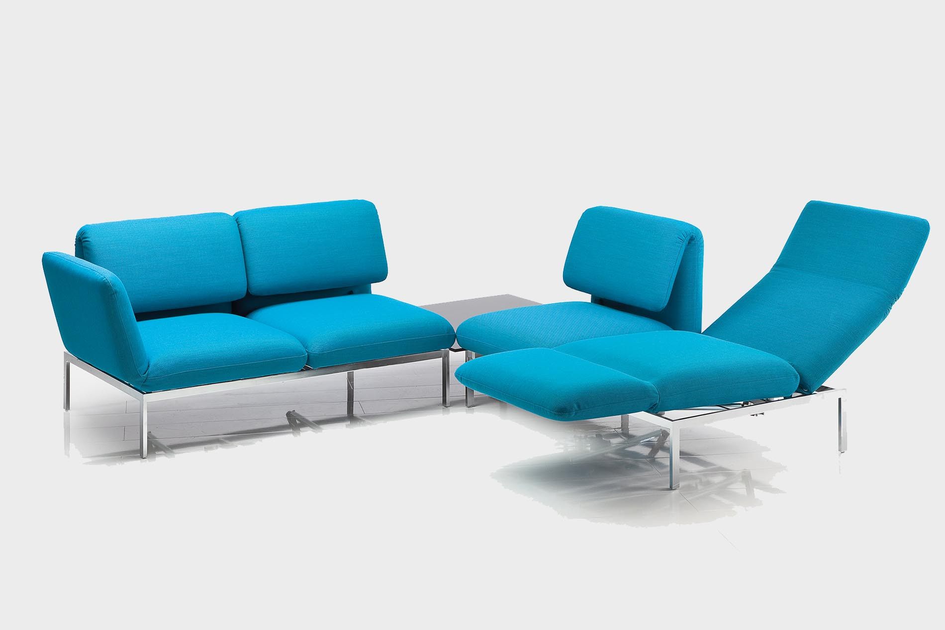 Roro Bruehl Ecksofa 2-Sitzer Einhängtisch