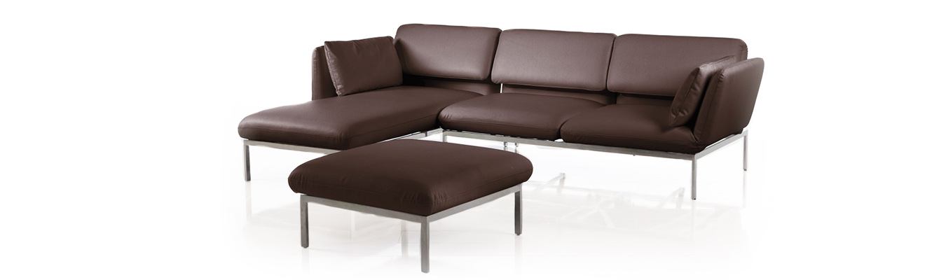 Roro Medium Ecksofa Brühl Leder