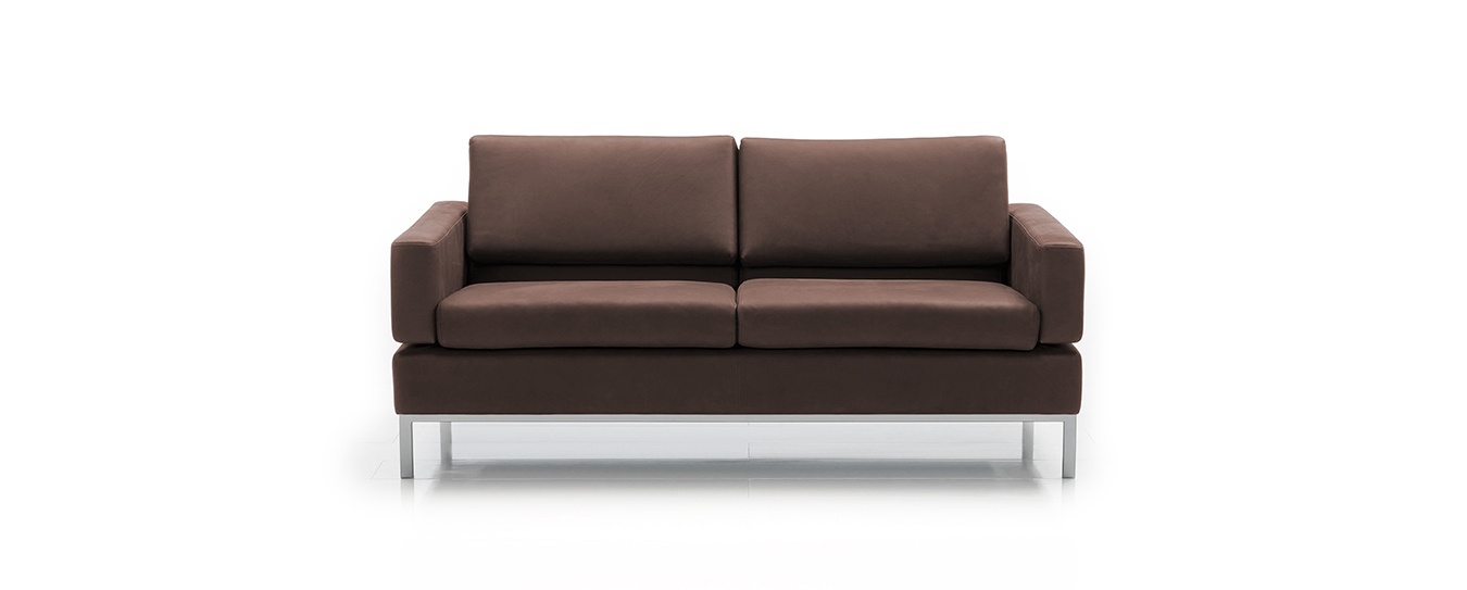 Brühl Sofa Tomo Leder Oliva