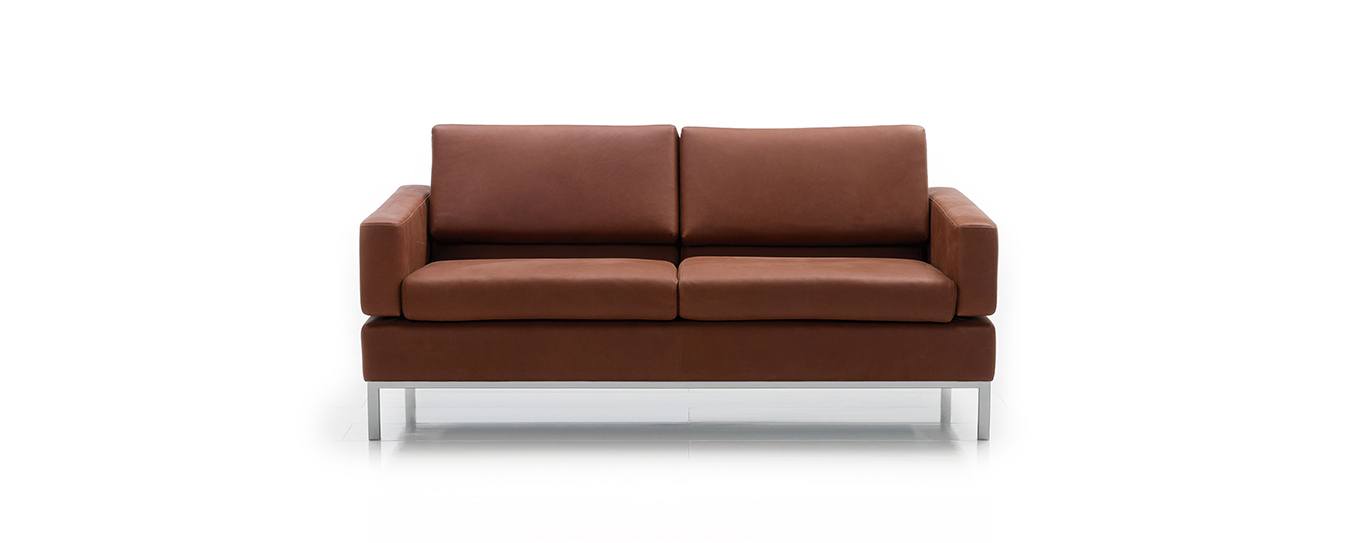 Brühl Sofa Tomo Leder Oliva