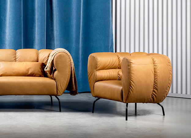 sessel magnolia brühl leder