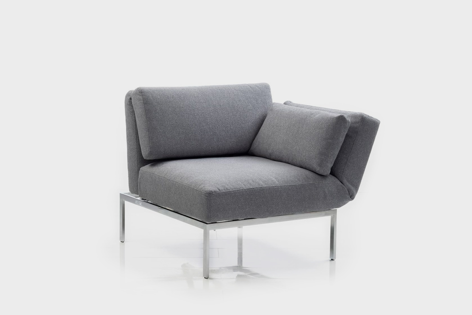 Der Funktionssessel roro 20/soft von Brühl in grauem Stoff. sessel relaxsessel roro 20 soft bruehl