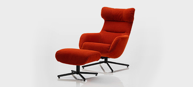 loungesessel sessel victor bruehl rot