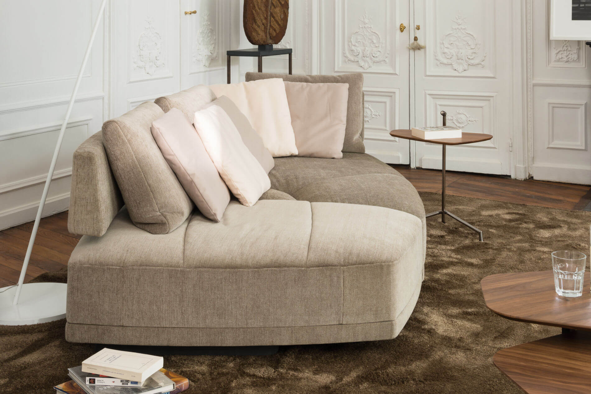 Sofa JORI Wing Ecksofa Schlafsofa Stoff