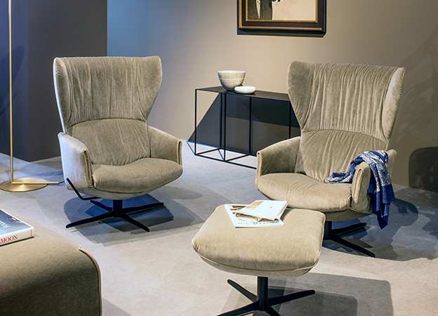 Der Loungesessel Rapsody von Jori mit Hocker. loungesessel rapsody jori