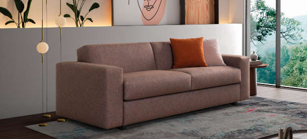 Bettsofa Lario mit Matratze von Pol74. Schlafsofa Lario mit Matratze von Pol74 zum häufigen Schlafen.