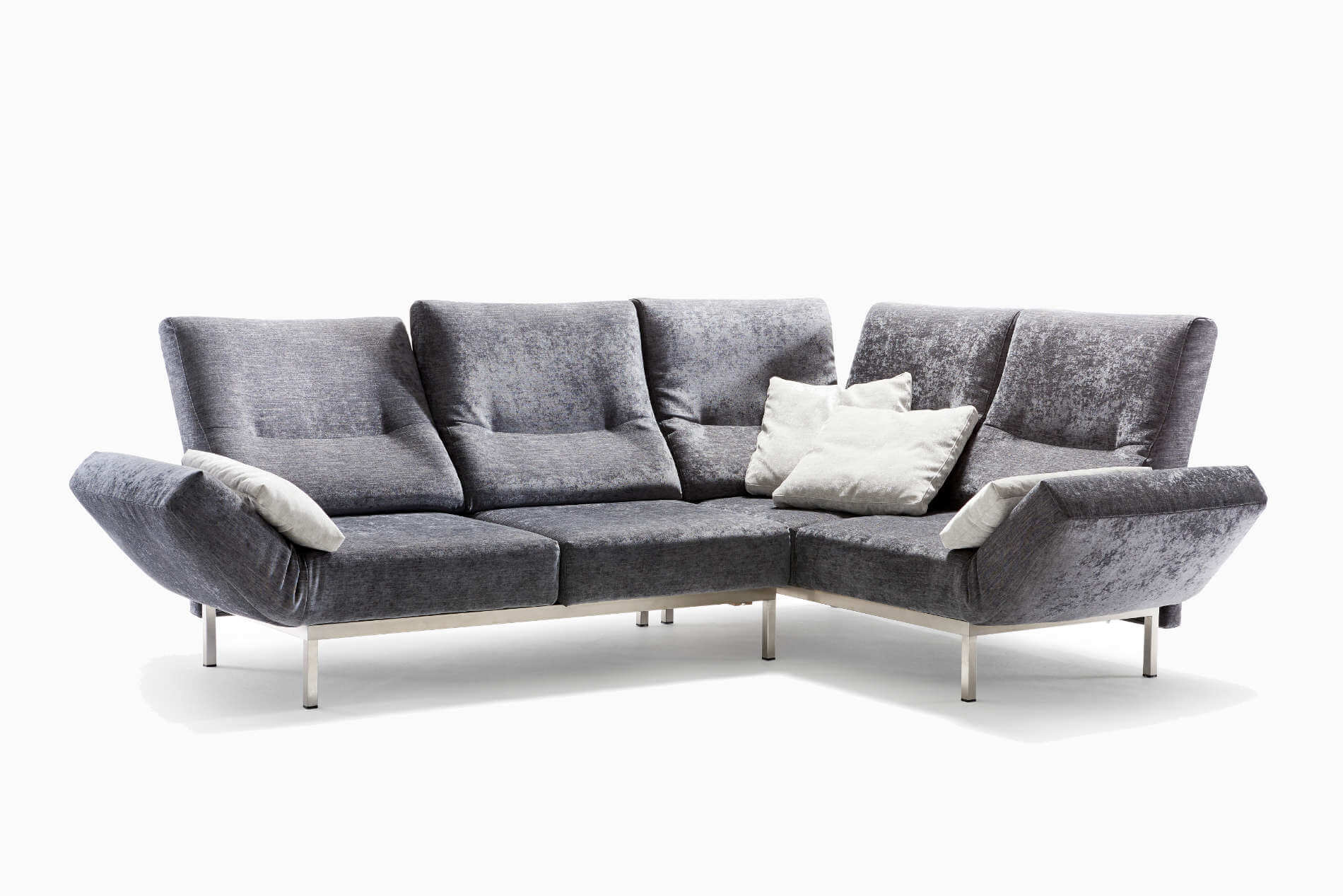 Ecksofa Funktionssofa Chimba Signet Abby Edelstahlfuesse