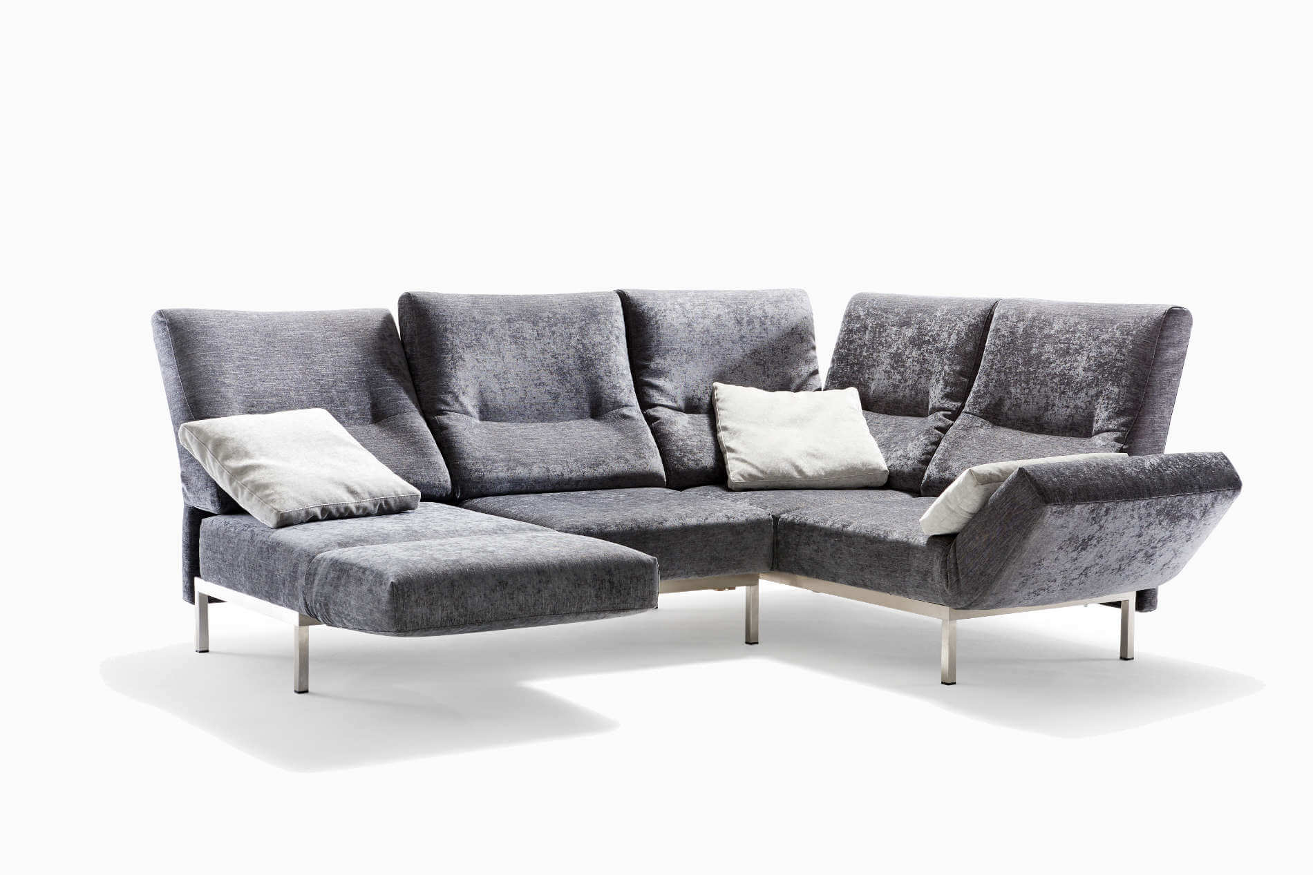 Ecksofa Funktionssofa Chimba Signet Abby Edelstahlfuesse