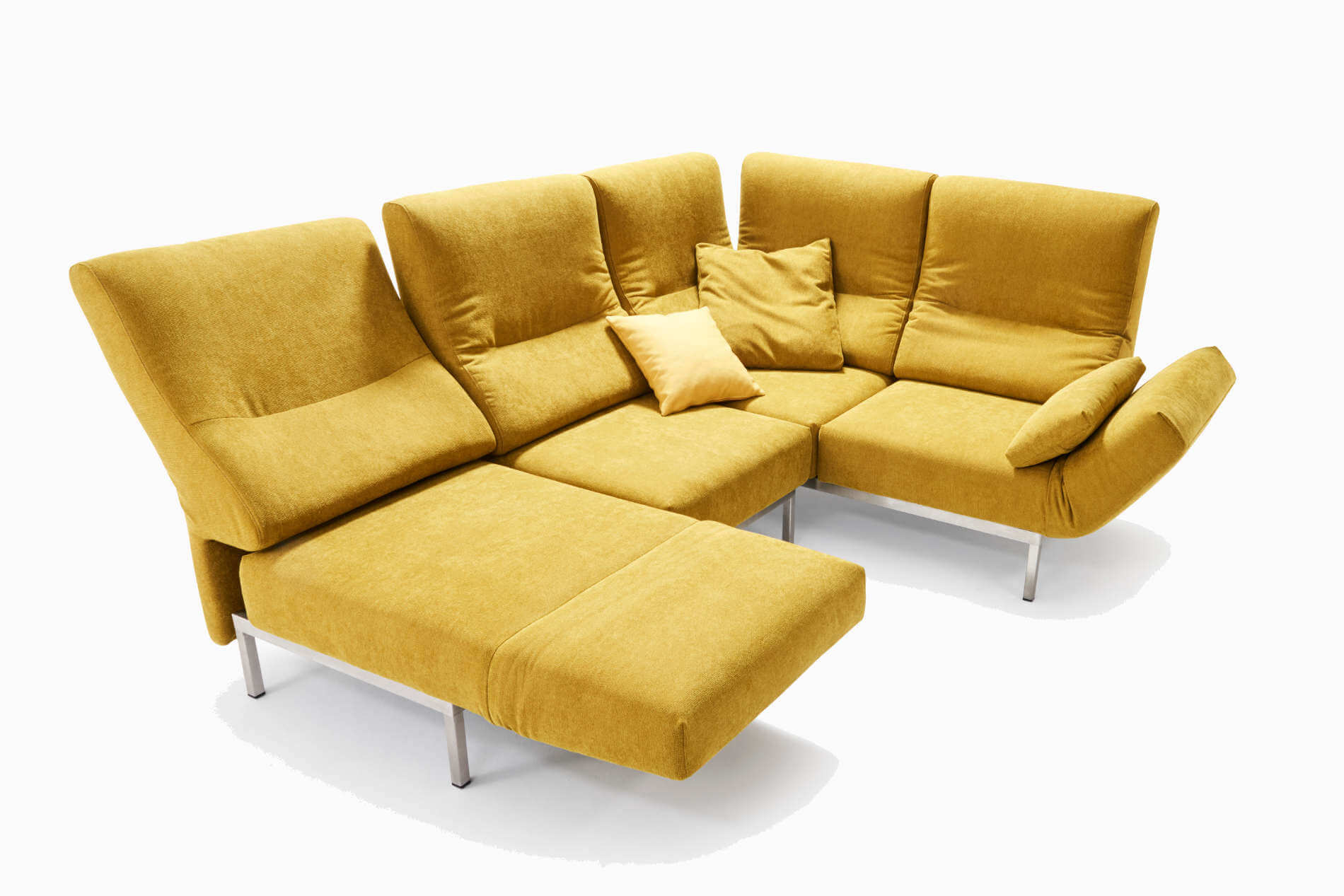 Signet Chimba Ecksofa Funktionssofa Abby Edelstahlfuesse