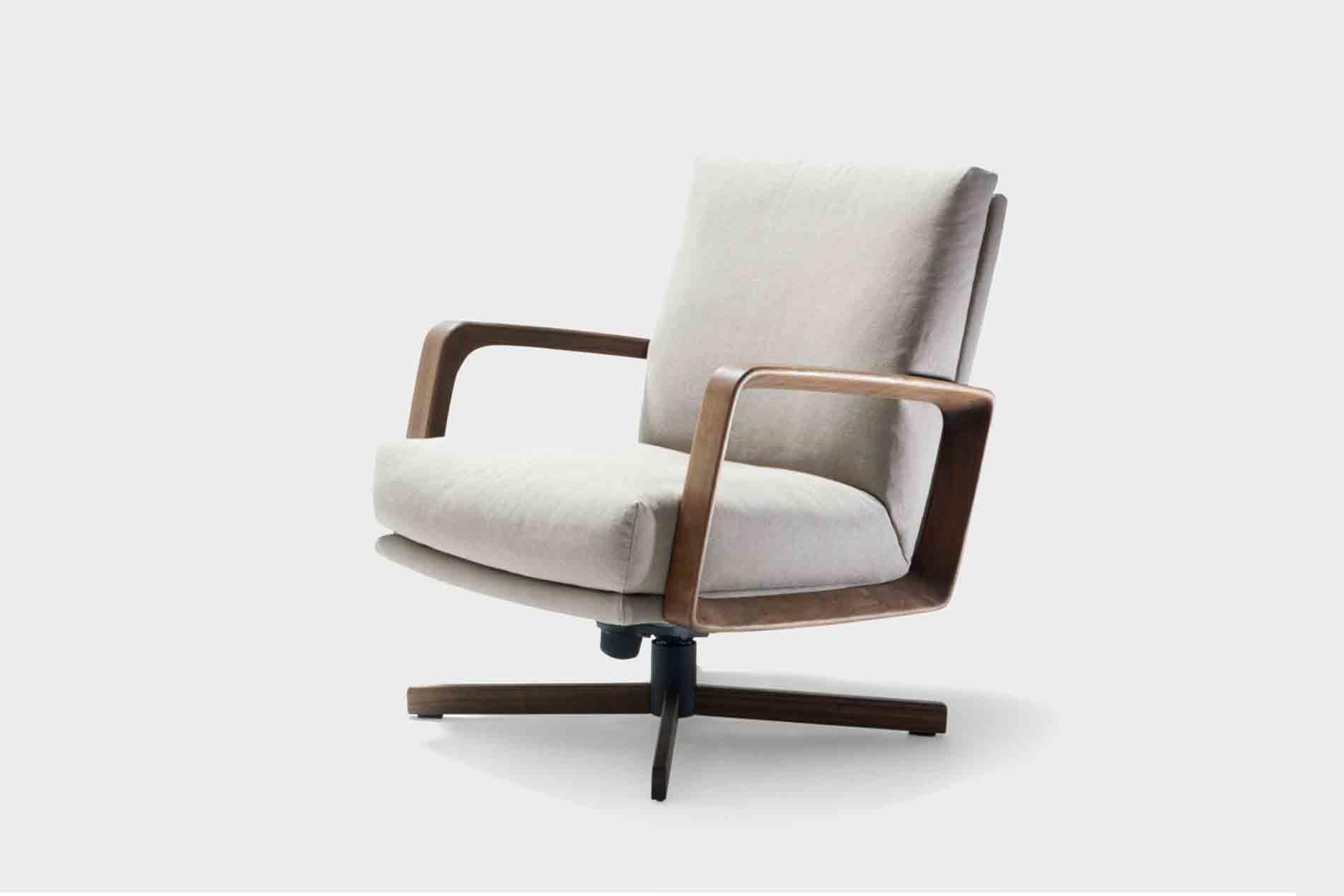 Signet Gin Sessel Nussbaum niedrige Rückenlehne