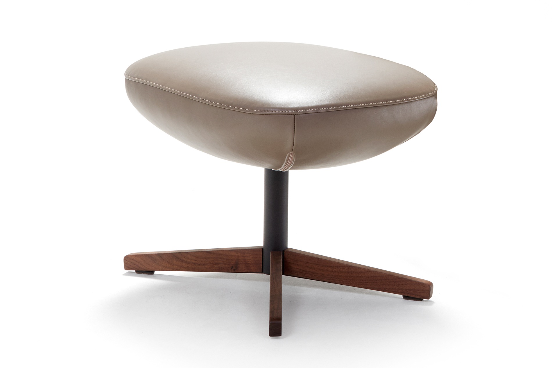 Hocker Jester Signet Leder Holz