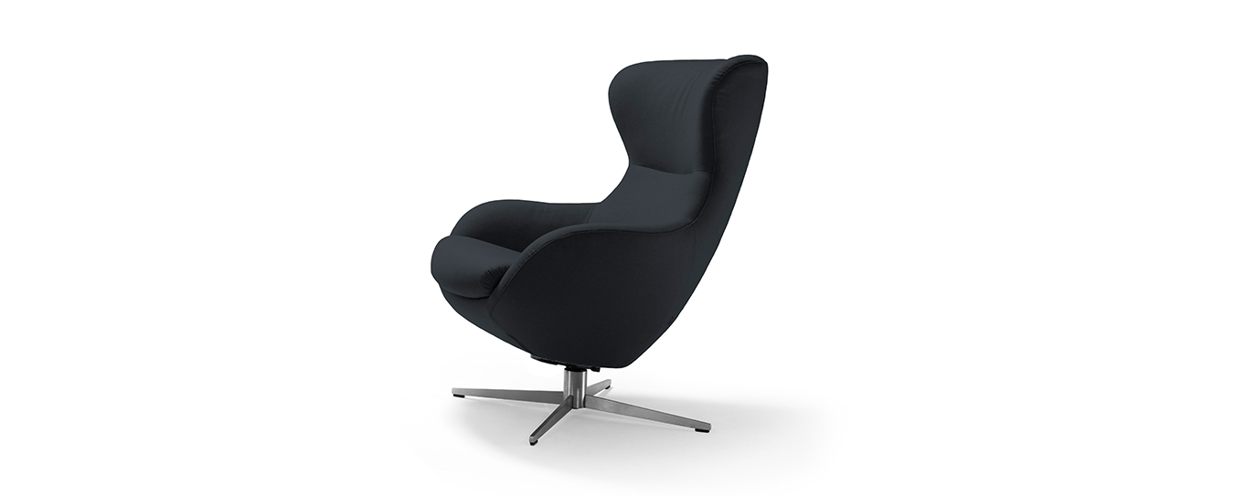 Sessel Jester Signet Stoff Lana grau