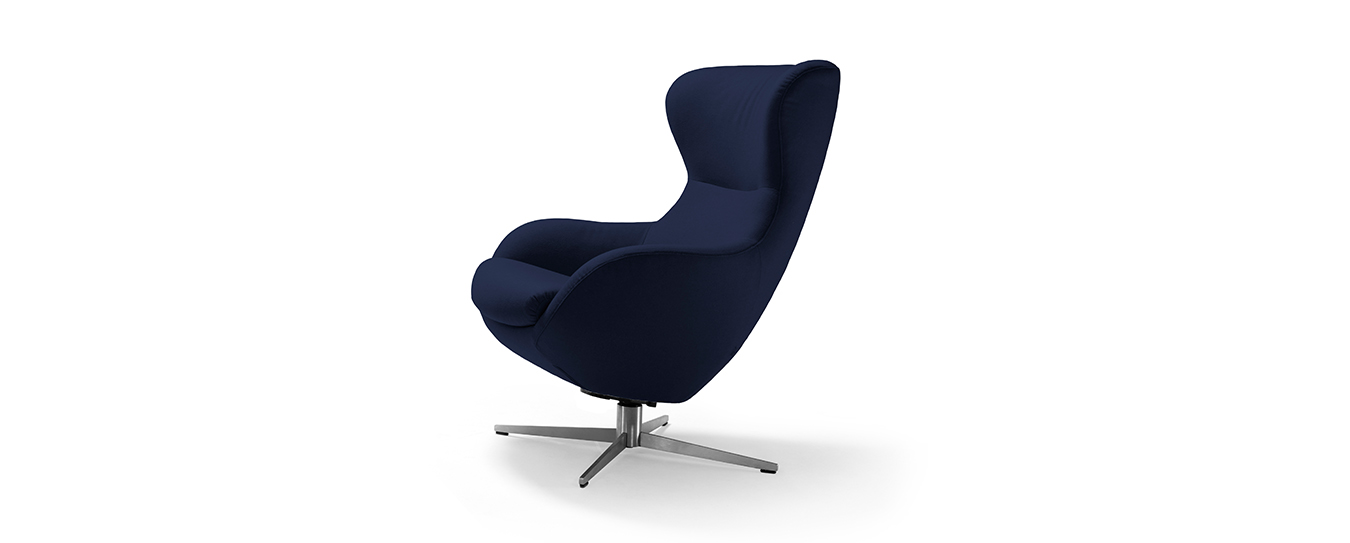 Sessel Jester Signet Stoff Lana blau