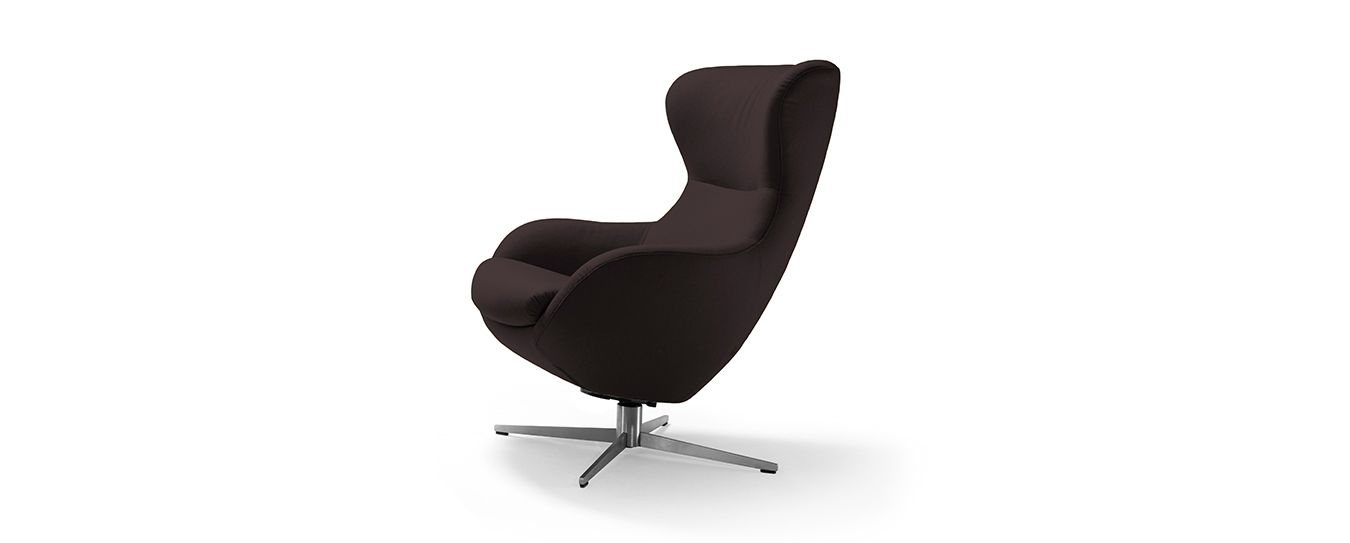 Sessel Jester Signet Stoff Lana mocca