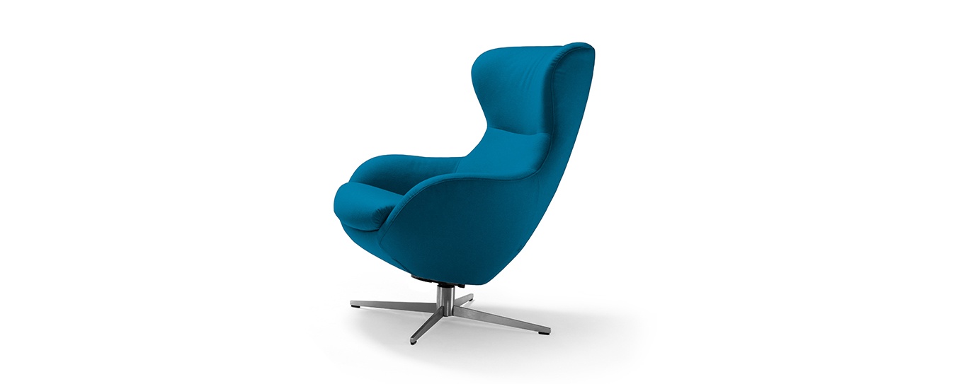 Sessel Jester Signet Stoff Lana petrol