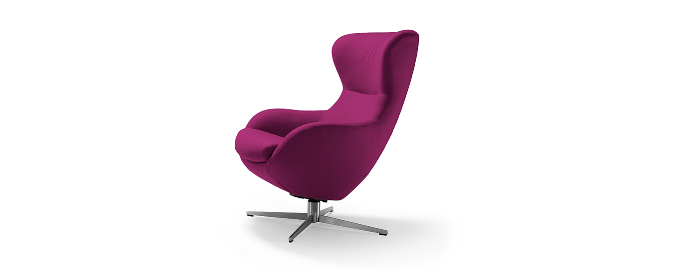 Sessel Jester Signet Stoff Lana pink