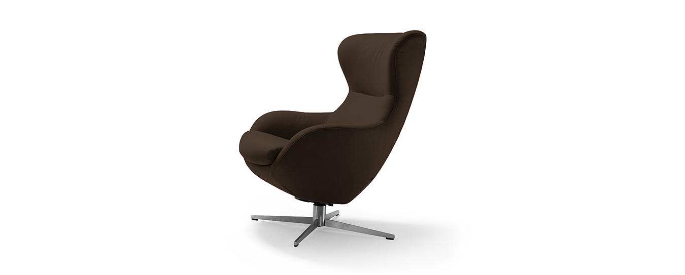Sessel Jester Signet Stoff Lana schoko