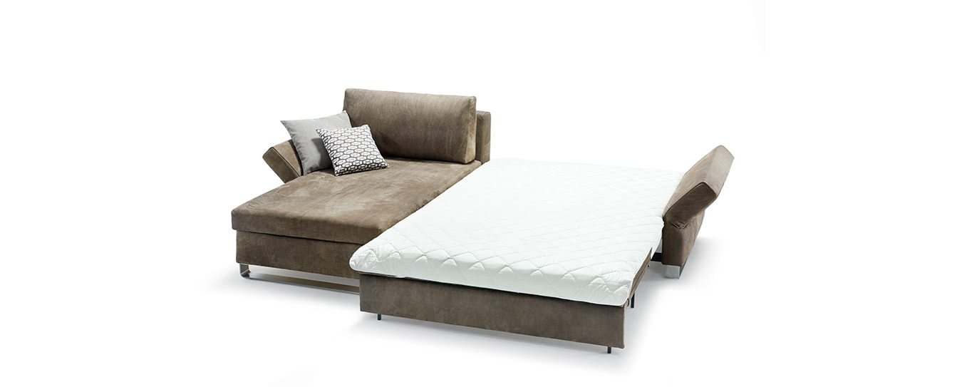 Signet Lazlo Schlafsofa Ecksofa Liegefläche Baumwollauflage Leder Rancho