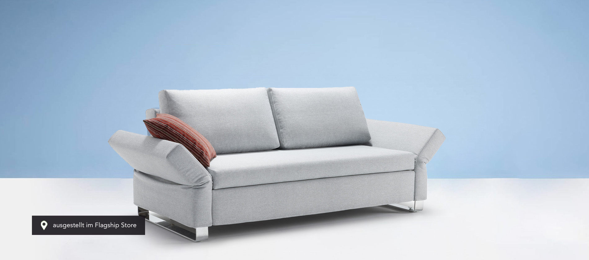 Das Schlafsofa Lazlo von Signet in der Sitzbreite 160cm. Schlafsofa Lazlo Signet