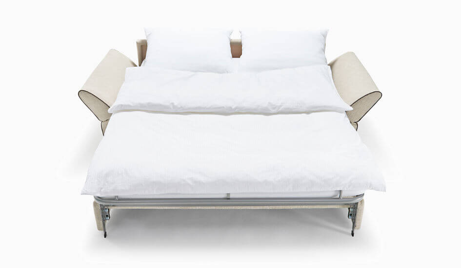 Schlafsofa Sapporo verwandelt zum Bett. Bett Schlafsofa Bettsofa Signet