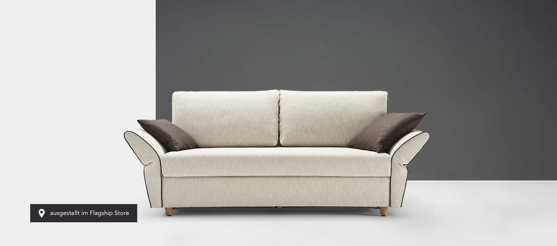 Das Schlafsofa Sapporo von Signet. Schlafsofa Sapporo Signet