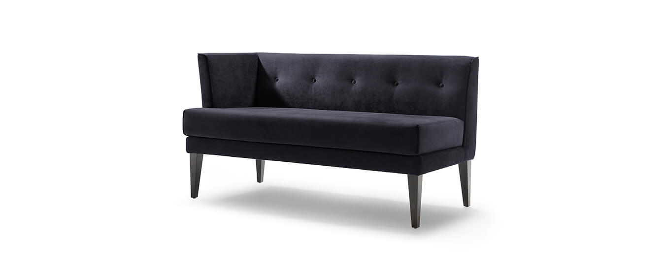 Die Sitzbank Smilla von Signet. Sitzbank Bank Smilla Stoff grau Signet