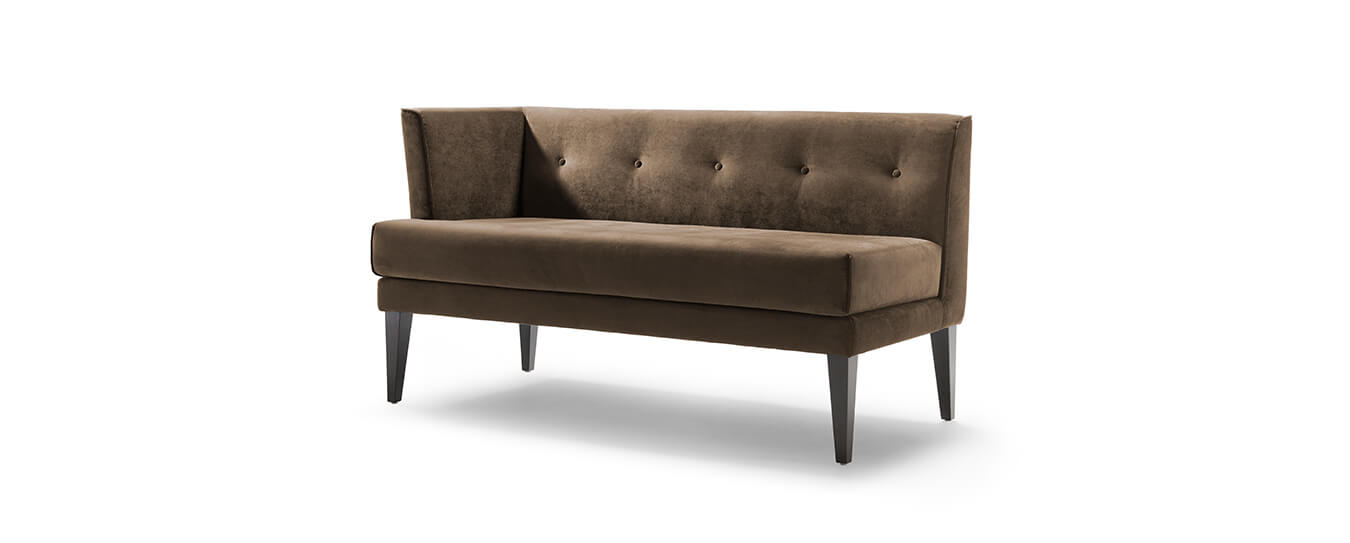 Die Bank Smilla von Signet im Bezug Milan. Sitzbank Bank Smilla Signet