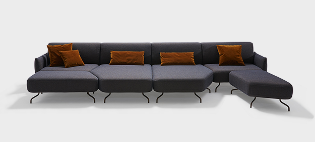 Das Sofa Taormina von Signet als große Sofalandschaft. Sofa Ecksofa Taormina Signet