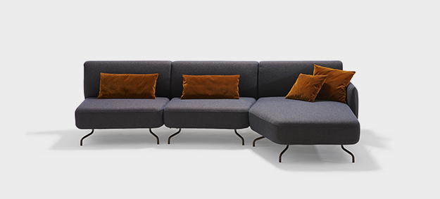 Das Ecksofa Taormina von Signet in Stoff. Sofa Ecksofa Taormina Signet