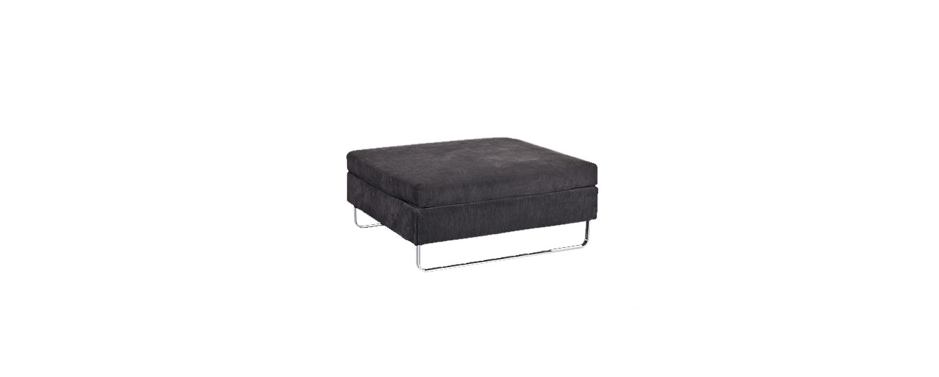 Der Swiss Plus Bed for Living Schlafsessel mit Kufen. Swiss Plus Bed for Living Schlafsessel Hocker